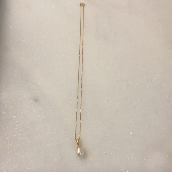 New in box - Macy's Freshwater Pearl Pendant Necklace - Picture 6 of 12